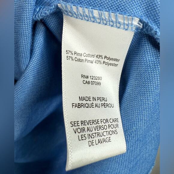 Travis Mathew Independence Day Polo Shirt Performance Knit Short Sleeve Golf L - Picture 3 of 8